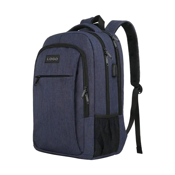 Multi-Pocket Commuter Backpack With USB Port