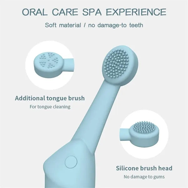 Safe Healthy Durable Soft Cat Dog Pet Silicone Toothbrush
