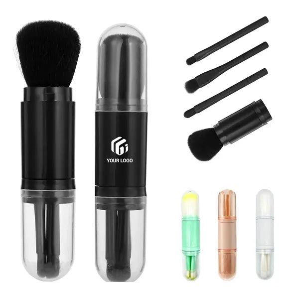 Versatile Portable Professional 4 in 1 Makeup Brush Set