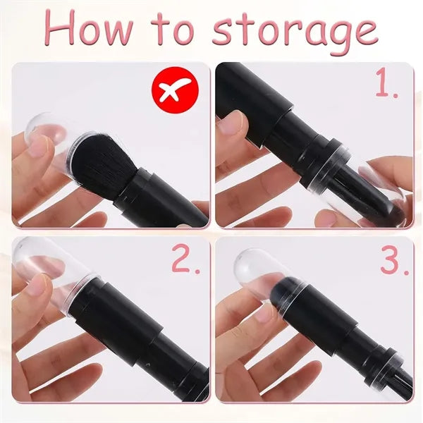 Versatile Portable Professional 4 in 1 Makeup Brush Set