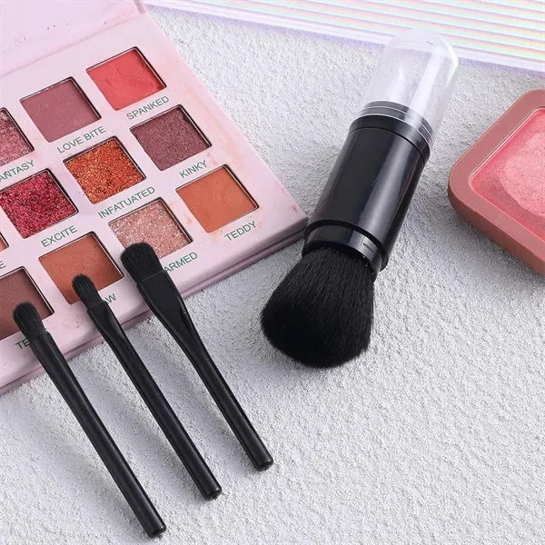 Versatile Portable Professional 4 in 1 Makeup Brush Set