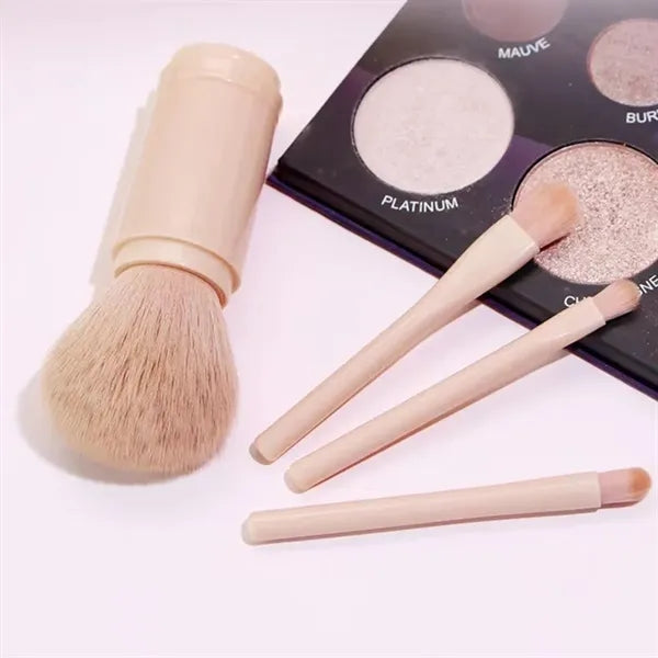 Versatile Portable Professional 4 in 1 Makeup Brush Set