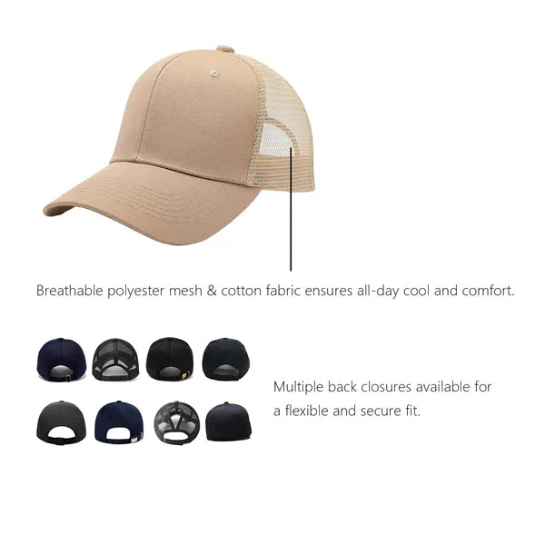 Breathable Mesh Back Trucker Hat