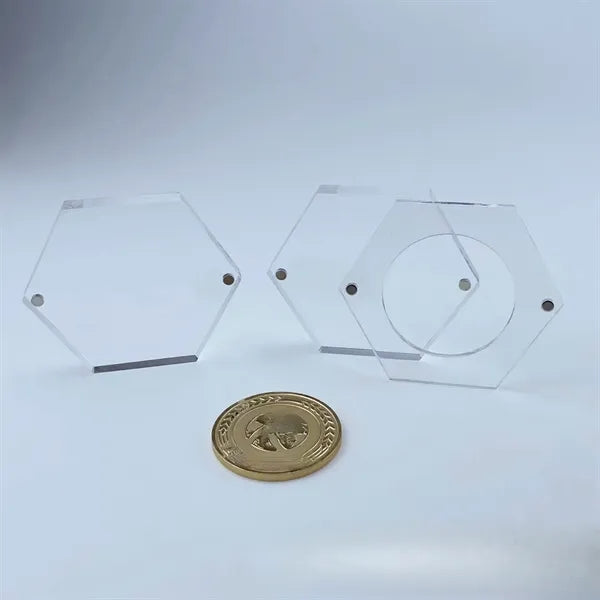 Challenge Coin with Acrylic Display Stand