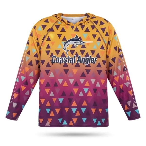 Unisex Custom Sublimated SolarProtec Fishing Hoodie 200GSM