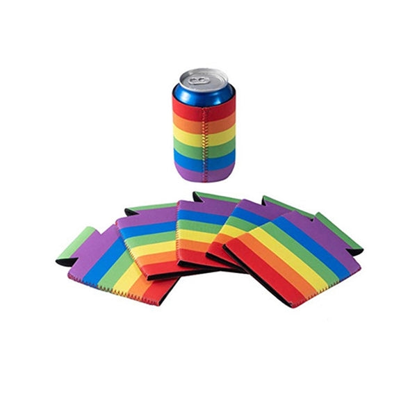 Pro Gay Rights Rainbow Can Coolie Drink Coolers