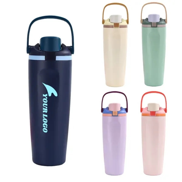 30 oz Stainless Steel Insulated Bottle Tumbler with Straw