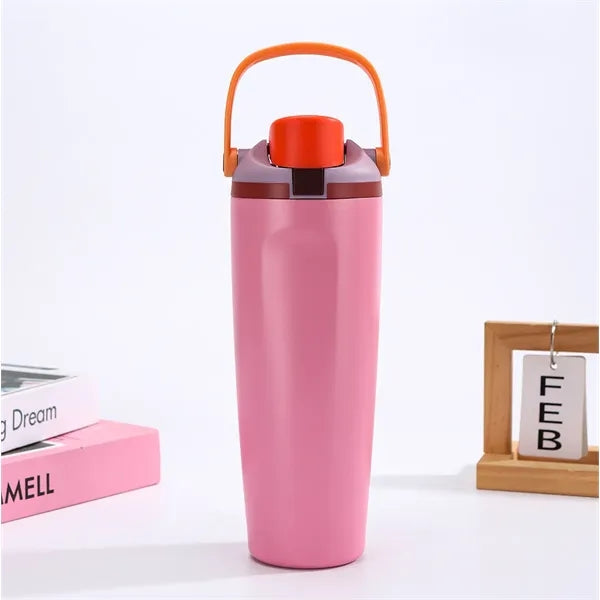 30 oz Stainless Steel Insulated Bottle Tumbler with Straw