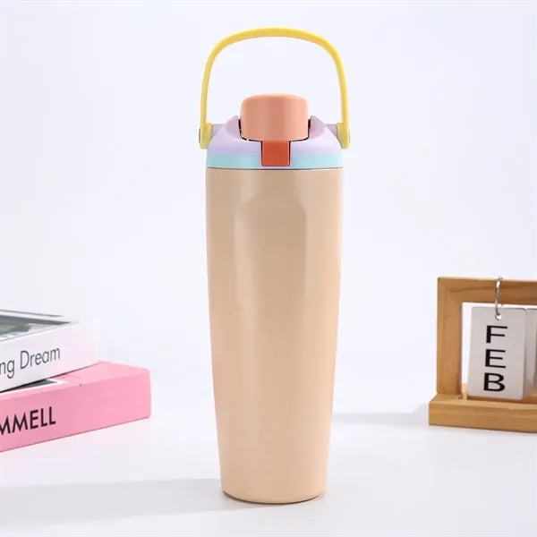 30 oz Stainless Steel Insulated Bottle Tumbler with Straw