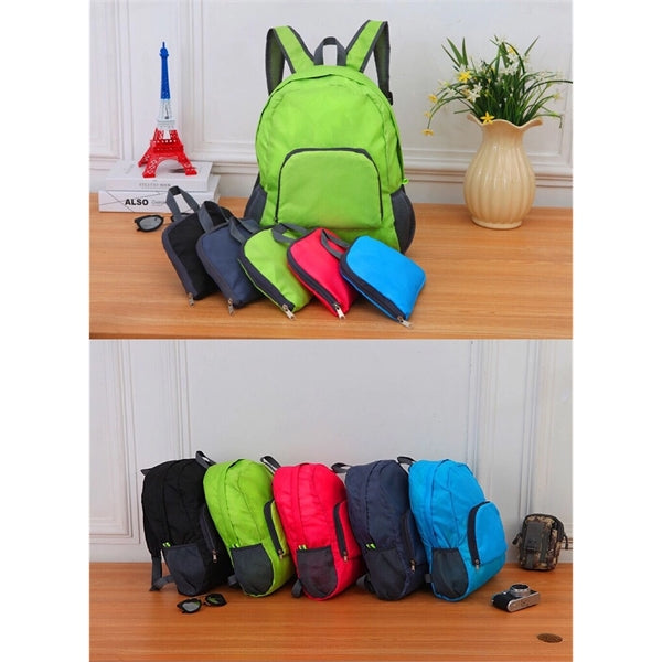 Customize 420D Oxford Fabric Foldable Travel Backpack