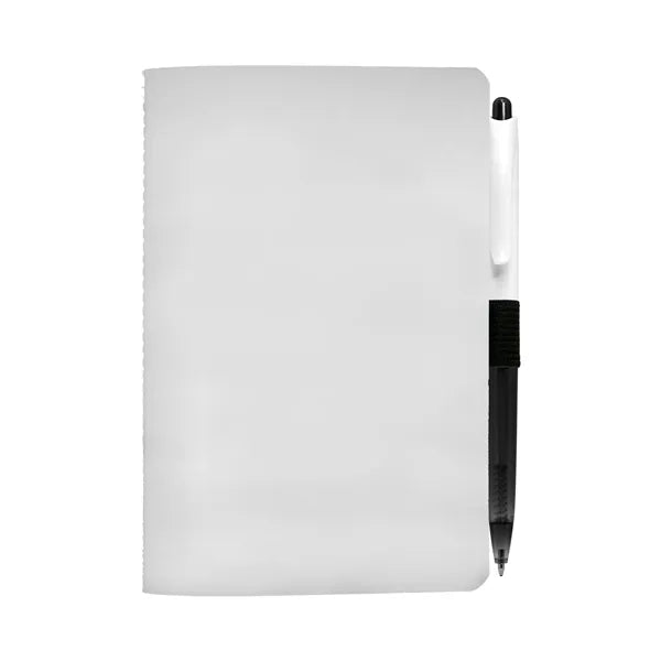 4" X 6" Sewn Paper Cover Notebook with Pen