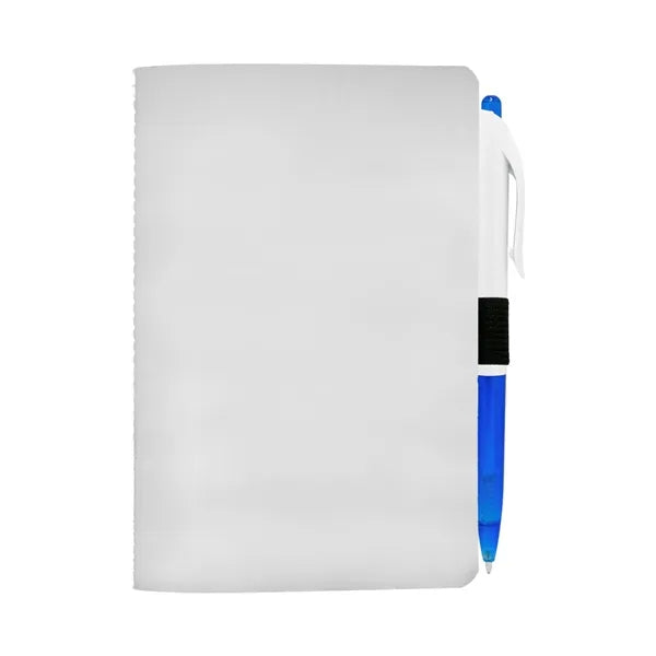 4" X 6" Sewn Paper Cover Notebook with Pen