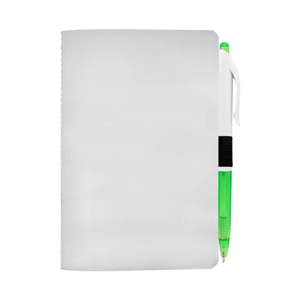 4" X 6" Sewn Paper Cover Notebook with Pen