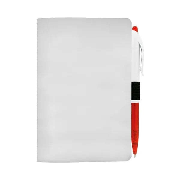 4" X 6" Sewn Paper Cover Notebook with Pen