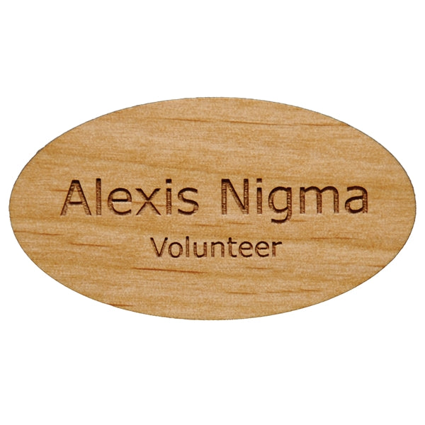 Alder Wood Name Bar