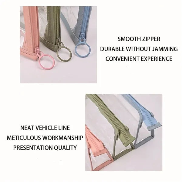 PVC transparent waterproof pen case