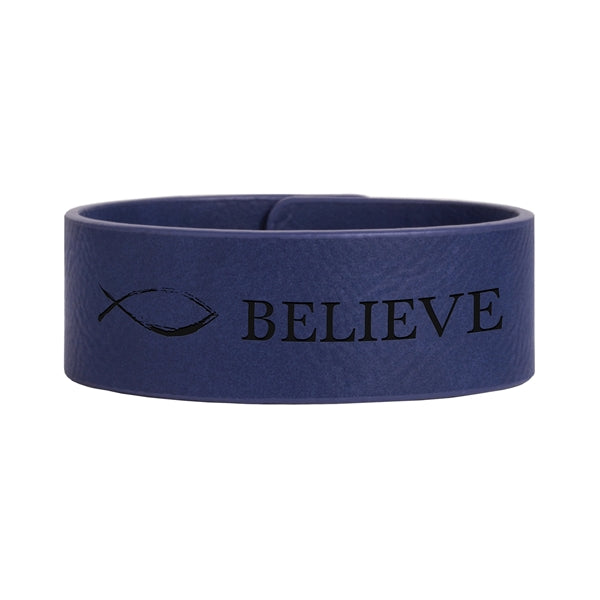 Leatherette Cuff Bracelet - Medium