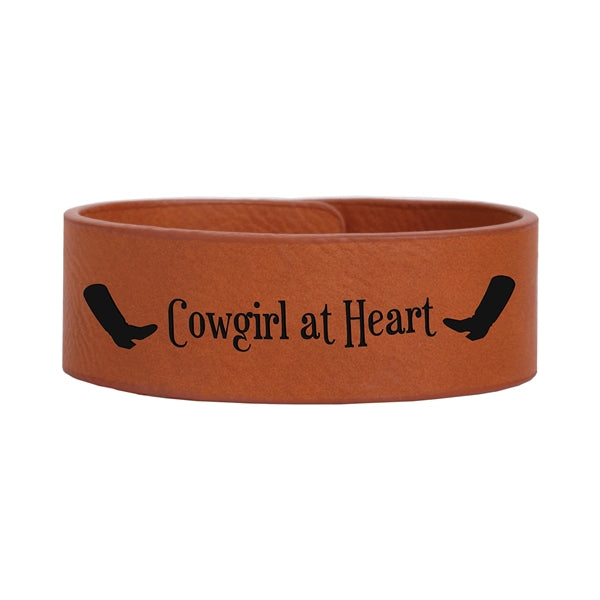 Leatherette Cuff Bracelet - Medium
