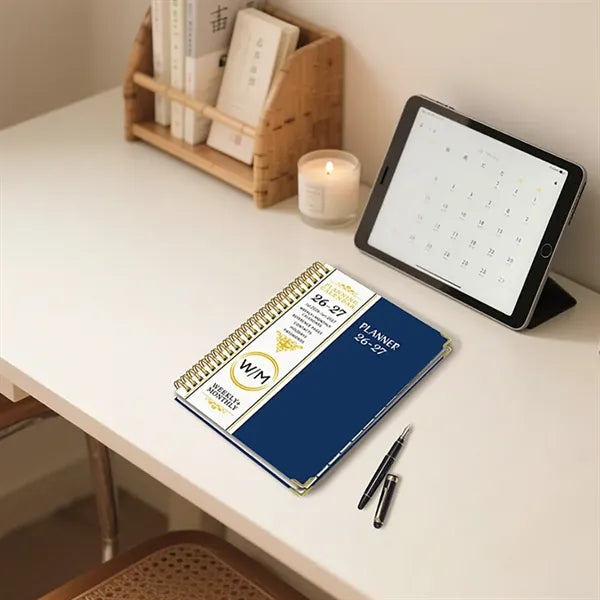 A5 Spiral Weekly Planner Notebook 2026 2027