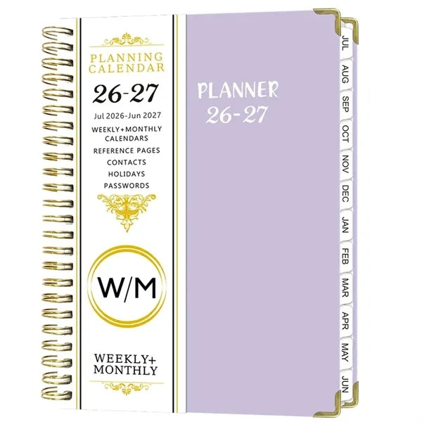 A5 Spiral Weekly Planner Notebook 2026 2027
