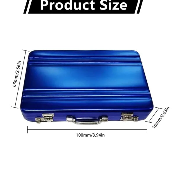 Aluminum Lock Business Card Holder Case