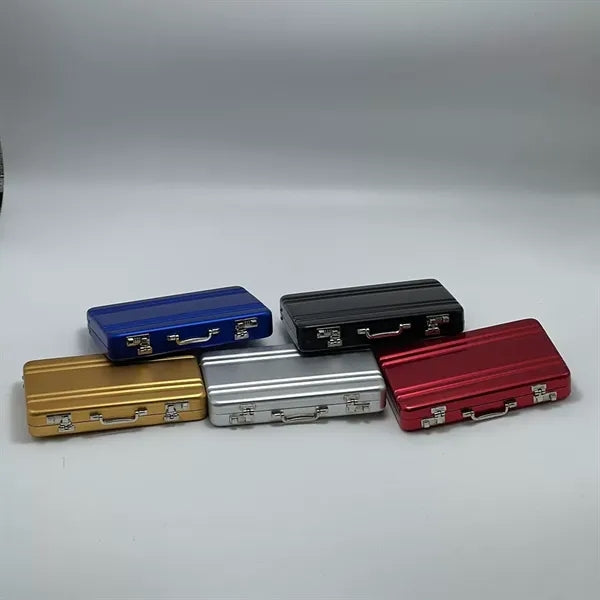 Aluminum Lock Business Card Holder Case
