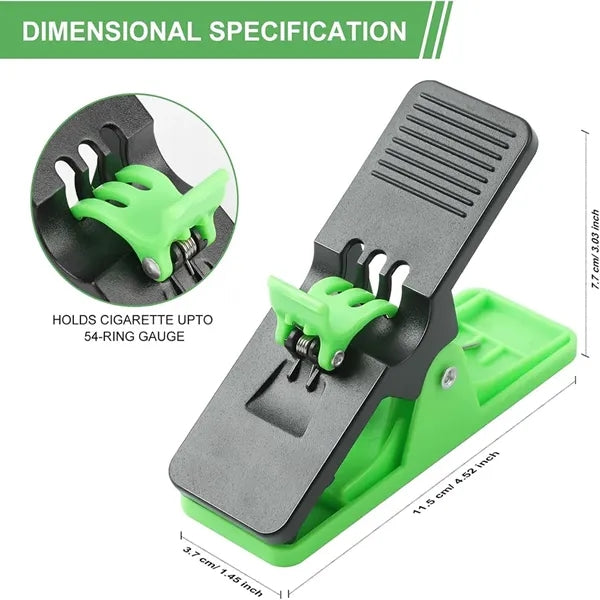 Golf Cart Double Clip Cigar Holder Clamp Mount