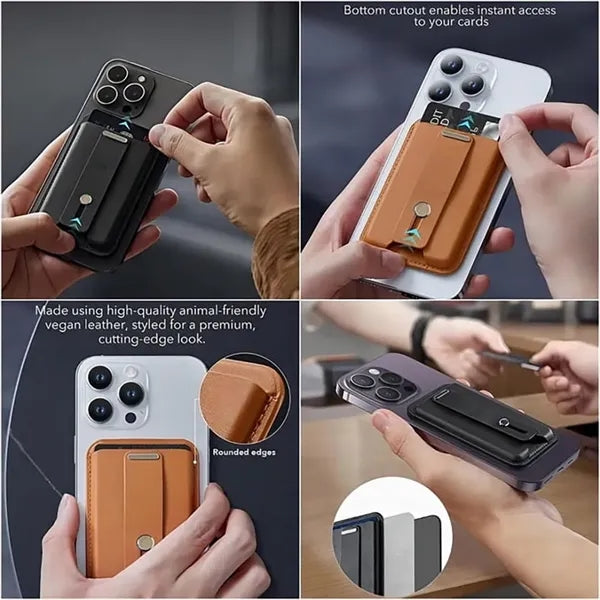 MagSafe Magnetic Wallet Card Holder Phone Stand