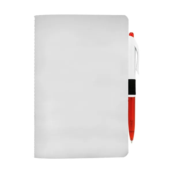 5" x 7" Sewn Paper Cover Notebook with Pen