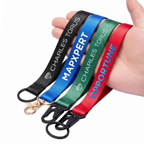 1'' Nylon Custom Printed Wrist Lanyards