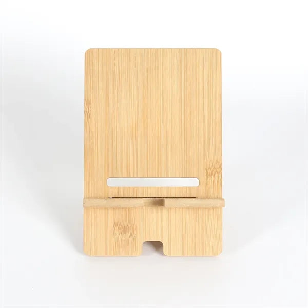 Adjustable Bamboo Tablet Stand with Straight & Wave Edge