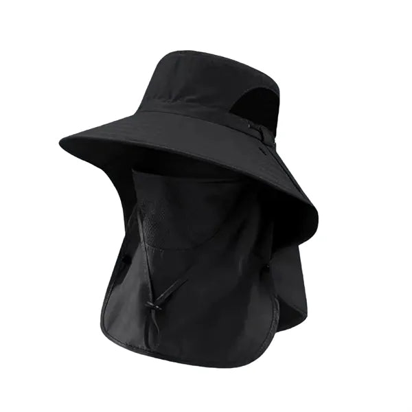 Men's Wide Brim Sun Hat with Neck Protection