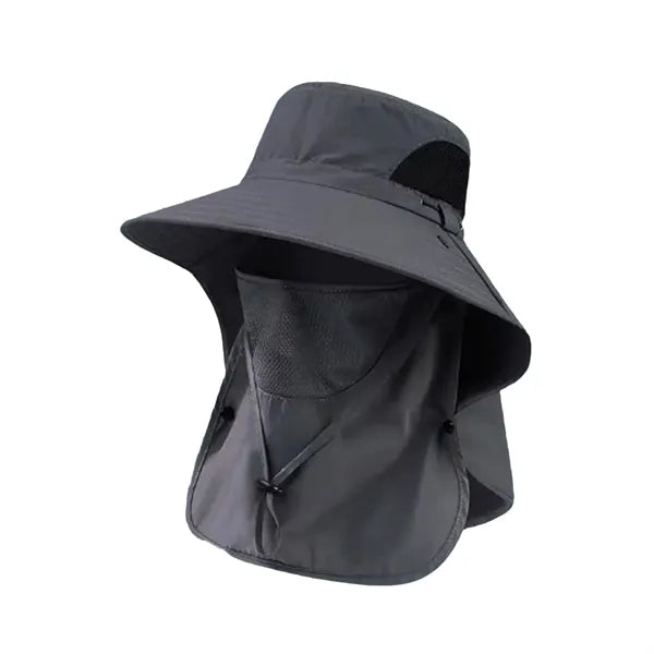 Men's Wide Brim Sun Hat with Neck Protection