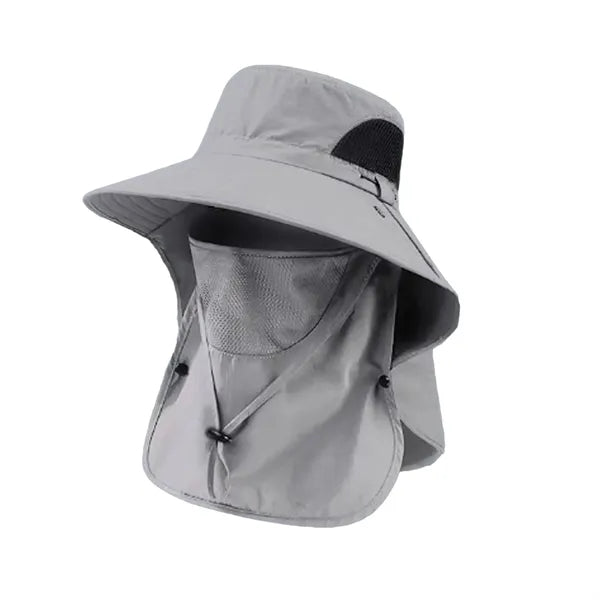 Men's Wide Brim Sun Hat with Neck Protection