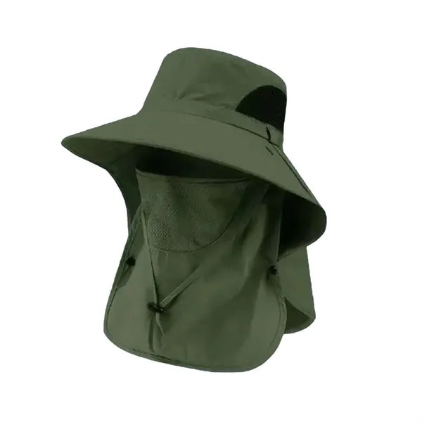 Men's Wide Brim Sun Hat with Neck Protection