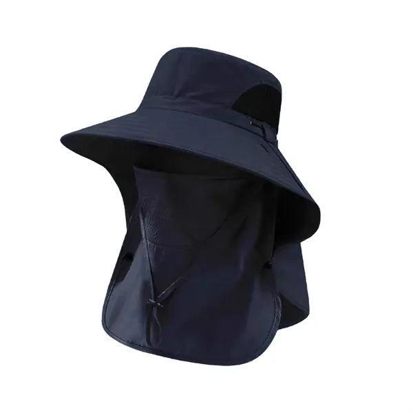 Men's Wide Brim Sun Hat with Neck Protection