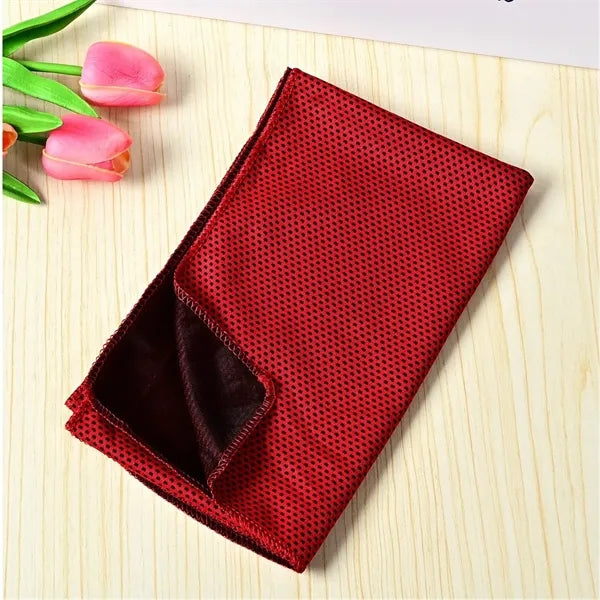 Cooling Microfiber Sport Towel with Carry Bottle