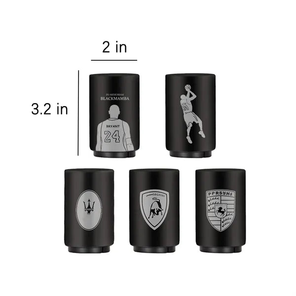 Push Down Beer Opener Finger Safe Magnetic Cap Catcher