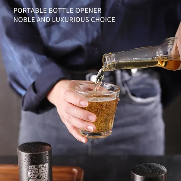 Push Down Beer Opener Finger Safe Magnetic Cap Catcher