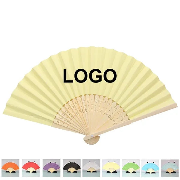 Bamboo Paper Folding Hand Fan