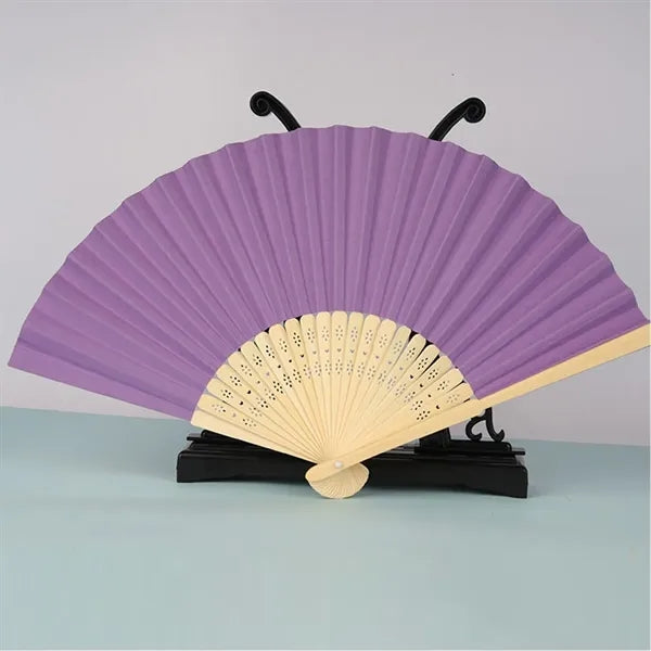 Bamboo Paper Folding Hand Fan