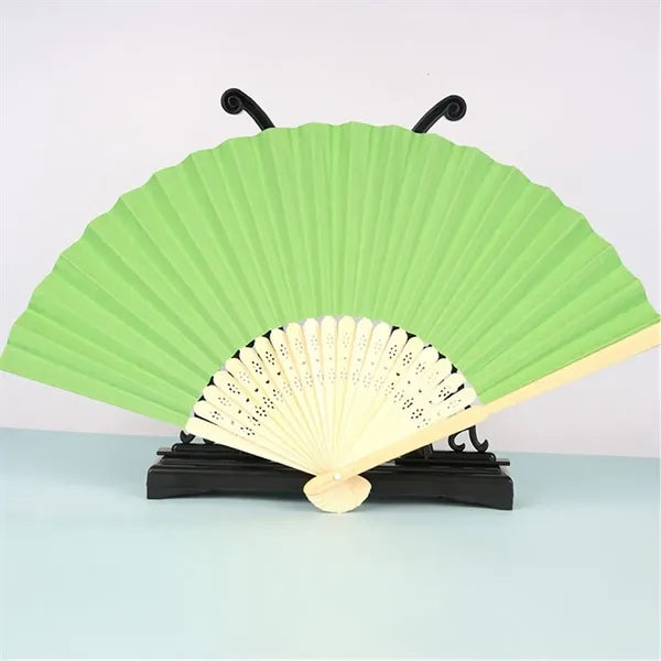 Bamboo Paper Folding Hand Fan