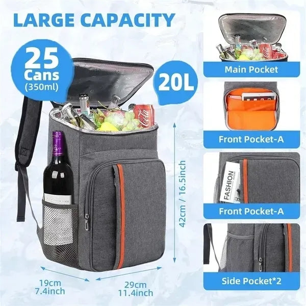 20 Liter Oxford Insulated Cooler Backpack