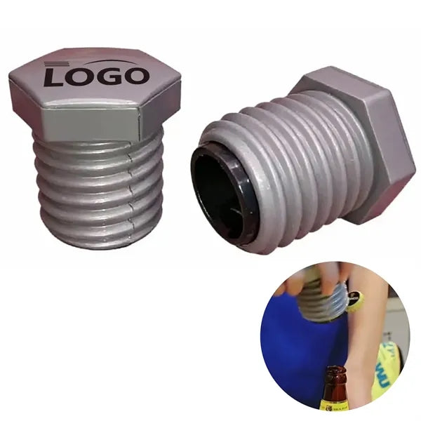 Low MOQ Creative Screw-Shaped Automatic Push Bottle Opener