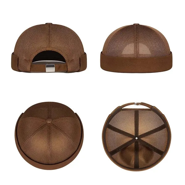 Fashion outdoor hip-hop summer mesh brimless beanie caps