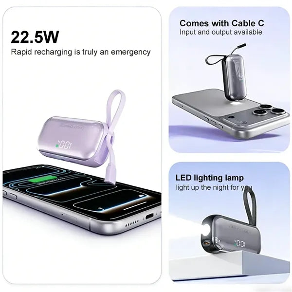 5000mah Portable Mini Capsule Power Bank