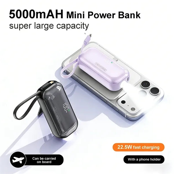 5000mah Portable Mini Capsule Power Bank