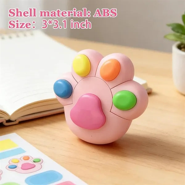 Cute Cat Paw Highlighter Set