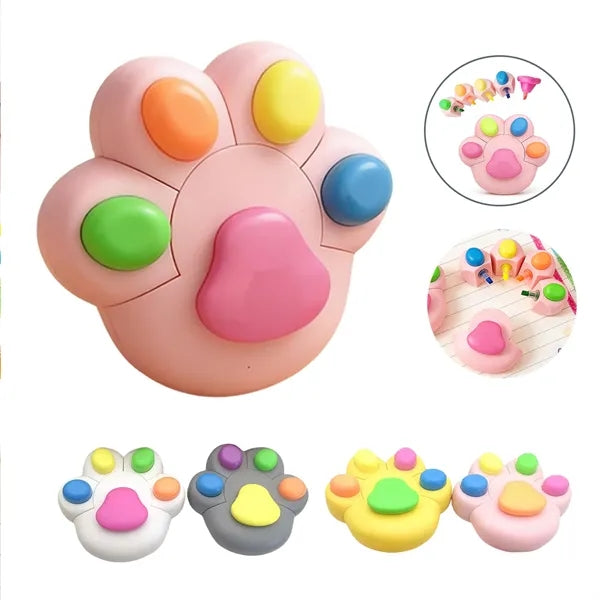 Cute Cat Paw Highlighter Set