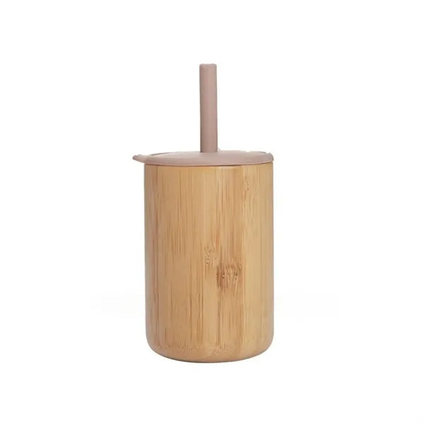 Bamboo Silicone Toddler Sippy Cup With Lid Gift
